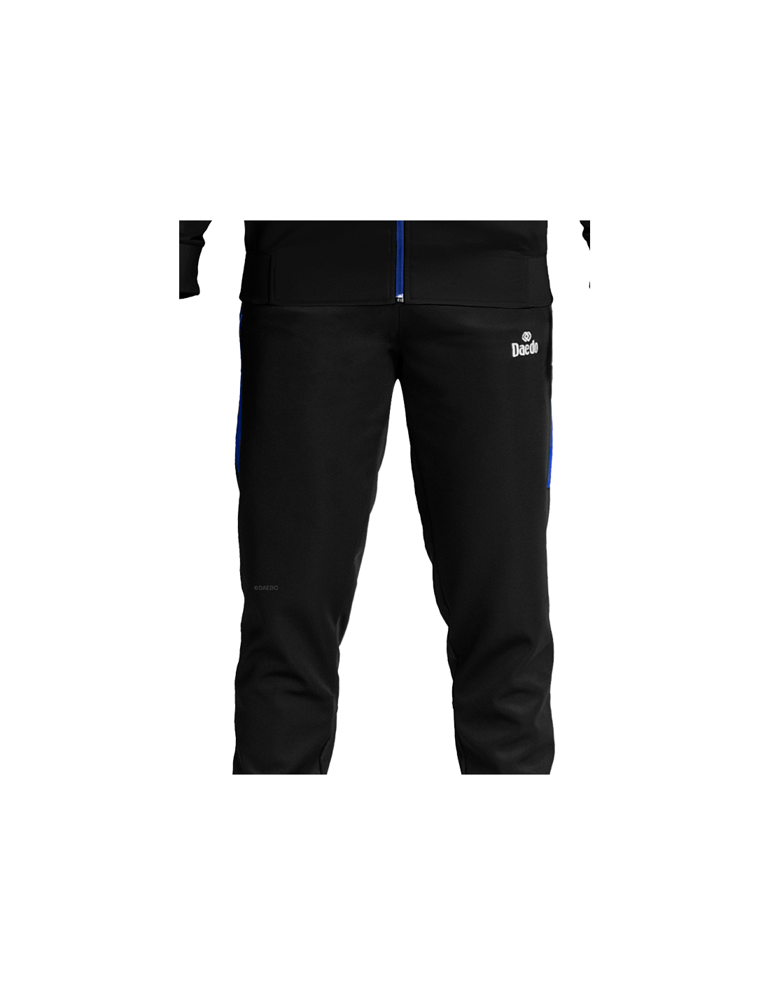 Slim Fit Tracksuit Black/Blue*++*Slim Fit Tracksuit Black/Blue